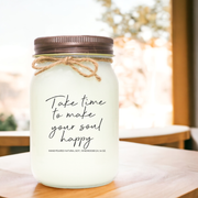 KINDMOOSE CANDLE CO 16 oz Candle Lemon Cheesecake / Distressed Bronze Take time to make your soul happy Soy Candles - The KINDMOOSE Candle Co. Inc.