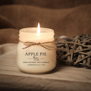 KINDMOOSE CANDLE CO 8 oz Candle Apple Pie (8 oz) Apple Pie Soy Candles - KINDMOOSE Candle Co.