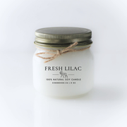KINDMOOSE CANDLE CO 8 oz Candle FRESH LILAC (8 oz) LILAC (8 oz) Mason Jar Candles - KINDMOOSE Candle Co.