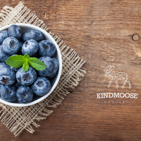 KINDMOOSE CANDLE CO BLUEBERRY BASIL ( 8 oz)