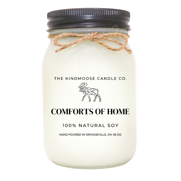 KINDMOOSE CANDLE CO COMFORTS OF HOME COMFORTS OF HOME Scented SOY CANDLES - KINDMOOSE Candle Co.