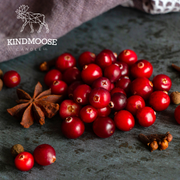 KINDMOOSE CANDLE CO CRANBERRY SPICE (8oz) CRANBERRY SPICE SOY CANDLES - 100% Natural Soy