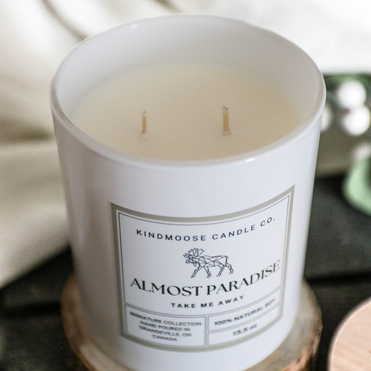 KINDMOOSE CANDLE CO Double Wick Almost Paradise - Double Wick