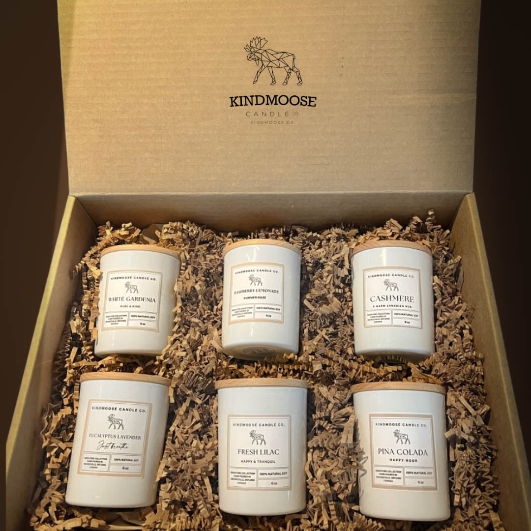  KINDMOOSE CANDLE Co. Inc. Summer Collection 6 Pack