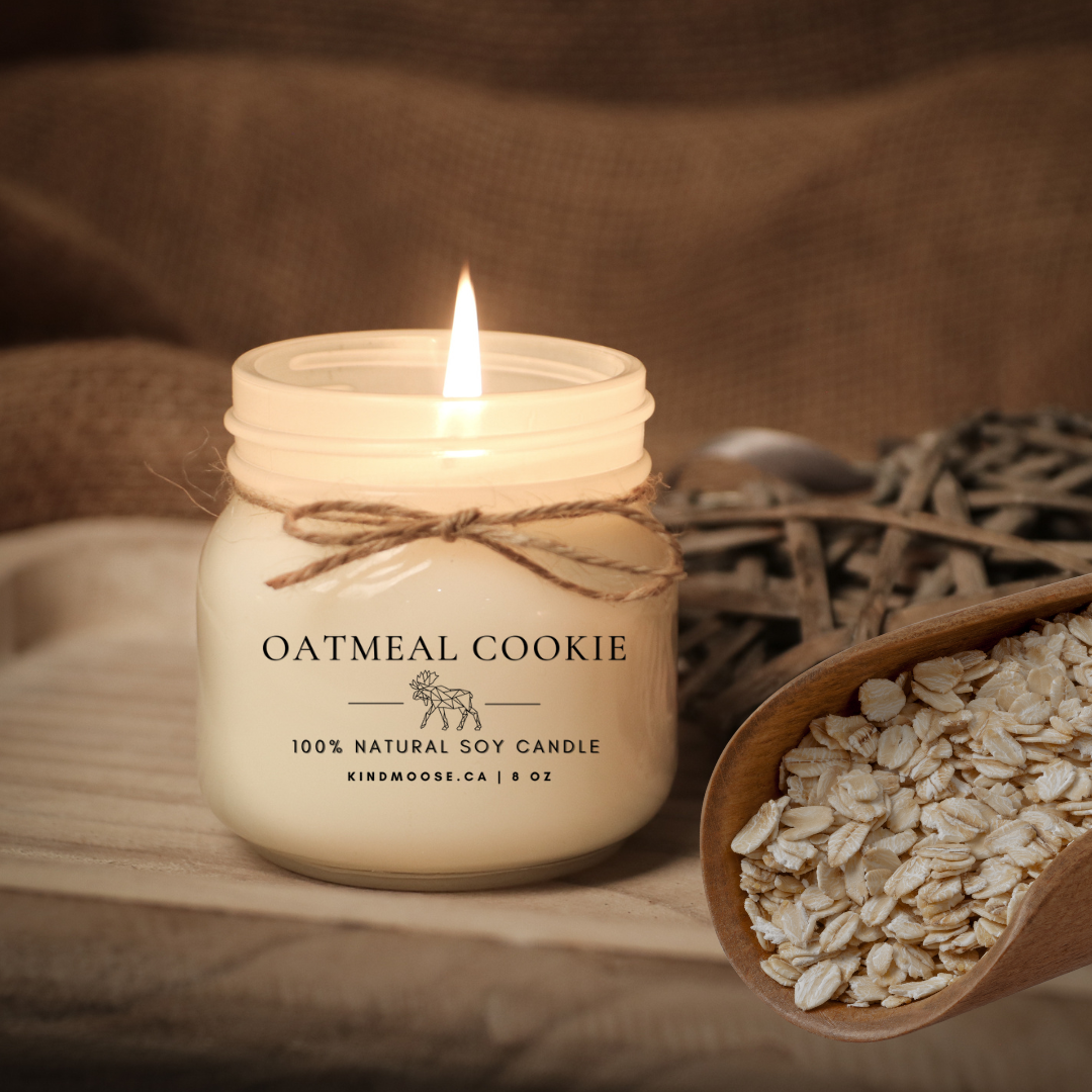 KINDMOOSE CANDLE CO OATMEAL COOKIE ( 8 oz) KINDMOOSE Candle Co. - The Best Scented Soy Candles