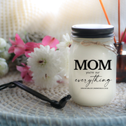 KINDMOOSE CANDLE CO 16 oz Candle Apple Cider / Black Mom You're Our Everything Mom You're  Our Everything - Soy Candles For Mother's Day