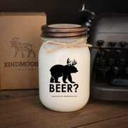 KINDMOOSE CANDLE CO 16 oz Candle Apple Cider / Distressed Bronze Beer?