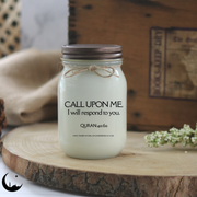 KINDMOOSE CANDLE CO 16 oz Candle Apple Cider / Distressed Bronze Call Upon Me And I Will Respond  - Quran:40:60 Muslim Islamic Candles - Verily in the Remembrance of Allah Do Hearts Find Rest.