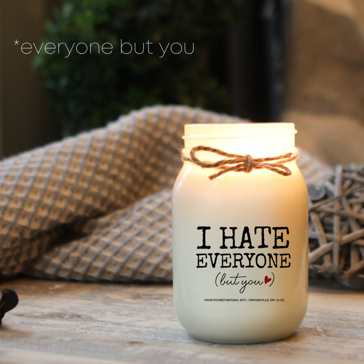 KINDMOOSE CANDLE CO 16 oz Candle Apple Harvest / Everyone (But You) I Hate Everyone But You
