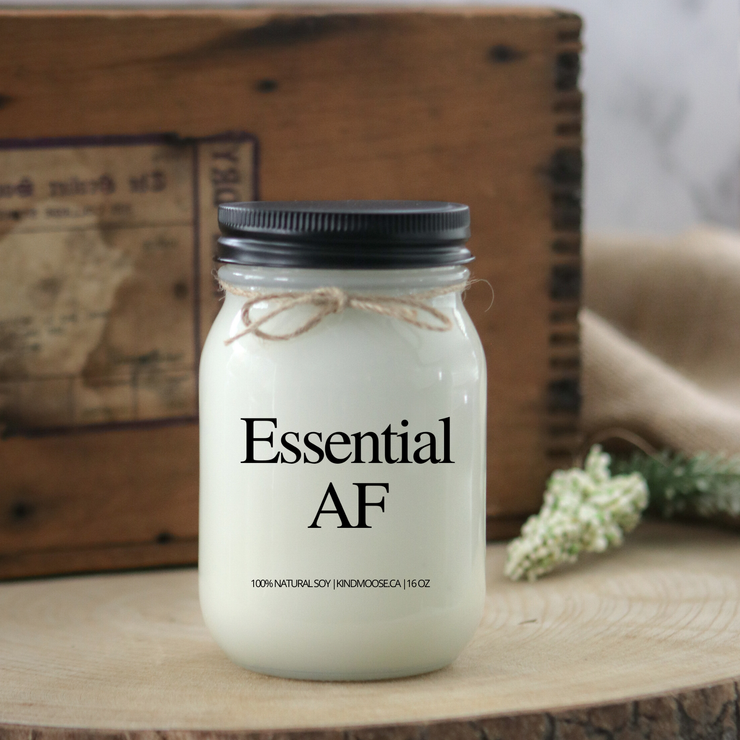 KINDMOOSE CANDLE CO 16 oz Candle Apple Pie / 16 oz / Black Essential AF