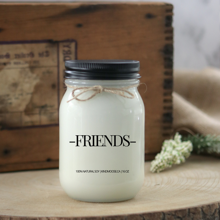 KINDMOOSE CANDLE CO 16 oz Candle Apple Pie / Black / 16 oz Friends KINDMOOSE Candle Co. - The Best Candles for Every Occasion!