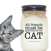 KINDMOOSE CANDLE CO 16 oz Candle Apple Pie / Black All Friends Must Be Approved By The Cat  It's Not Drinking Alone if the Dog is Home Soy Candles Orangeville, Ontario