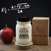 KINDMOOSE CANDLE CO 16 oz Candle Apple Pie / Black Dedicated Teacher - Even from a Distance