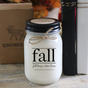 KINDMOOSE CANDLE CO 16 oz Candle Apple Pie / Black Fall - Fall breeze & Autumn Leaves Fall - Fall breeze & Autumn Leaves, Candles for Fall. 100% Natural Soy Candles, hand poured in Orangeville, Ontario