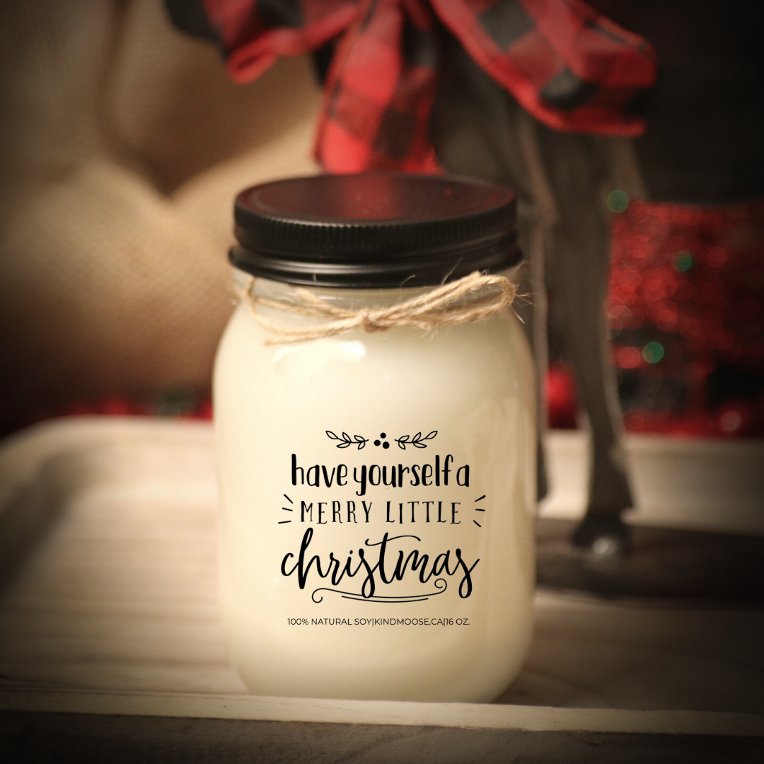 KINDMOOSE CANDLE CO 16 oz Candle Apple Pie / Black Have Yourself a Merry Little Christmas Baby It's Cold Outside -Soy Candles Orangeville, Ontario