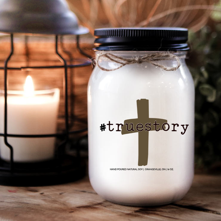 KINDMOOSE CANDLE CO 16 oz Candle Apple Pie / Black #True Story Soy Candles For Easter - Shop Local