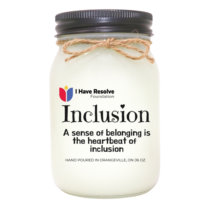 KINDMOOSE CANDLE CO 16 oz Candle Apple Pie / Inclusion: When everyone is included everyone WINS I Have RESOLVE Foundation