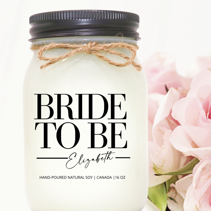 KINDMOOSE CANDLE CO 16 oz Candle Bride to Be...... Customizable