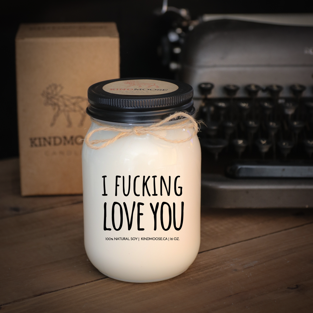 KINDMOOSE CANDLE CO 16 oz Candle Copy of Fuckity, Fuck, Fuck! Fuckity, Fuck, Fuck!, Funny Candles hand poured in Ontario