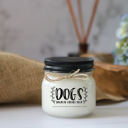 KINDMOOSE CANDLE CO 16 oz Candle Dogs, Because people suck