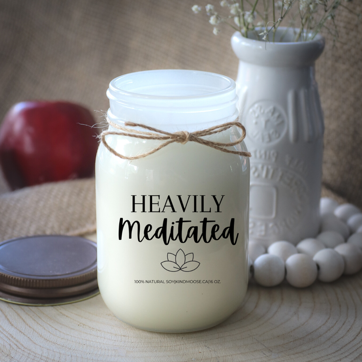 KINDMOOSE CANDLE CO 16 oz Candle Heavily Meditated