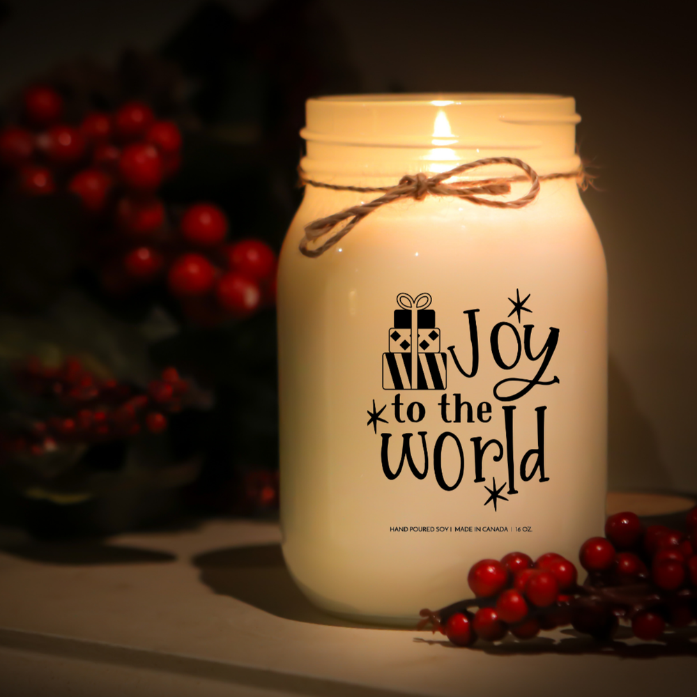 KINDMOOSE CANDLE CO 16 oz Candle Joy to the World