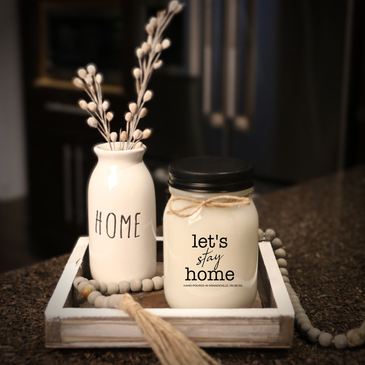 KINDMOOSE CANDLE CO 16 oz Candle Let's Stay Home
