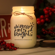 KINDMOOSE CANDLE CO 16 oz Candle Merry and Bright