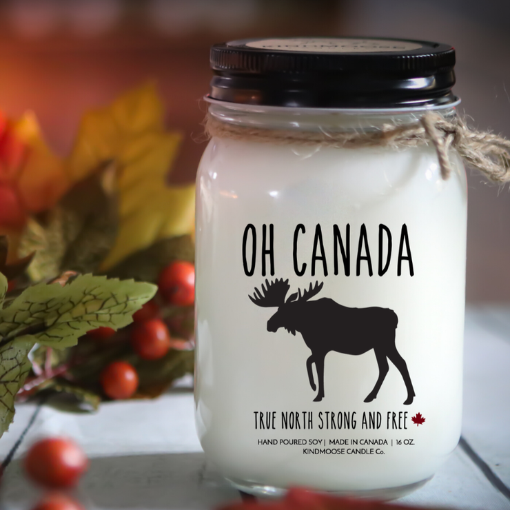 KINDMOOSE CANDLE CO 16 oz Candle Oh Canada