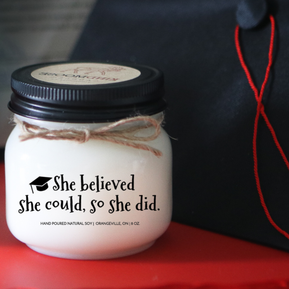 Graduation Gift, hand poured Soy Candles, Orangeville, Ontario.  