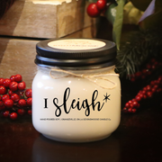 KINDMOOSE CANDLE CO 8 oz Candle Apple Pie / Black I Sleigh