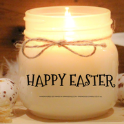 KINDMOOSE CANDLE CO 8 oz Candle Happy Easter Easter Soy Candles Hand poured in Orangeville, Ontario Canada