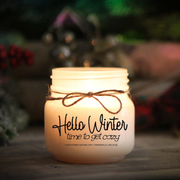KINDMOOSE CANDLE CO 8 oz Candle Hello Winter, time to get cozy Believe In the Magic of Christmas, Hand poured Soy Candles Orangeville, Ontario