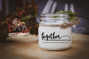 KINDMOOSE CANDLE CO 8 oz Candle Together is Our Favourite Place to Be  Soy Candles Hand poured in Orangeville, Ontario Canada