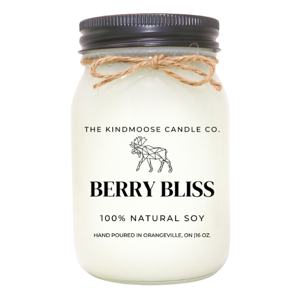 KINDMOOSE CANDLE CO Berry Bliss Natural Soy Candles - KINDMOOSE Candles