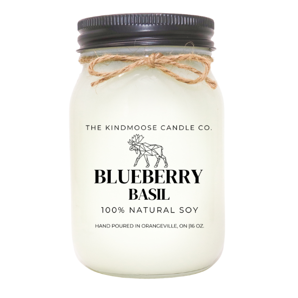 KINDMOOSE CANDLE CO BLUEBERRY BASIL