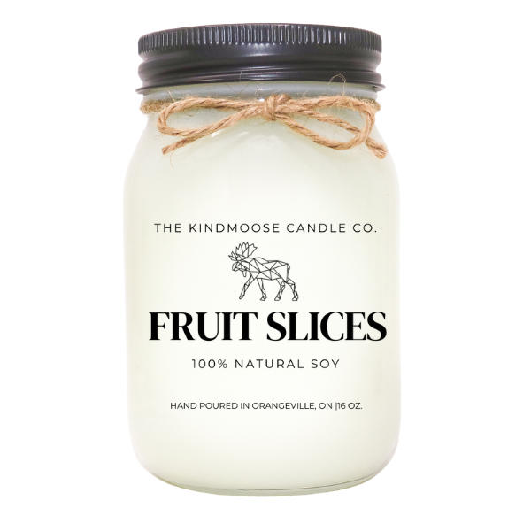 KINDMOOSE CANDLE CO FRUIT SLICES FRUIT SLICES 100% NATURAL SOY CANDLES CANADA