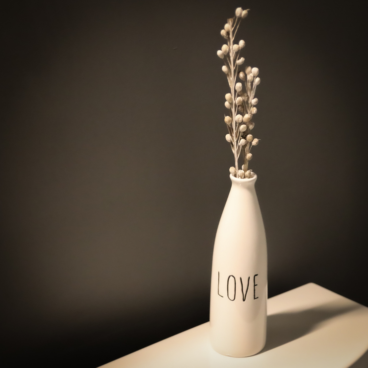 KINDMOOSE CANDLE CO Home deocr Ceramic Vase  - LOVE