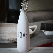 KINDMOOSE CANDLE CO Home deocr Ceramic Vase  - LOVE