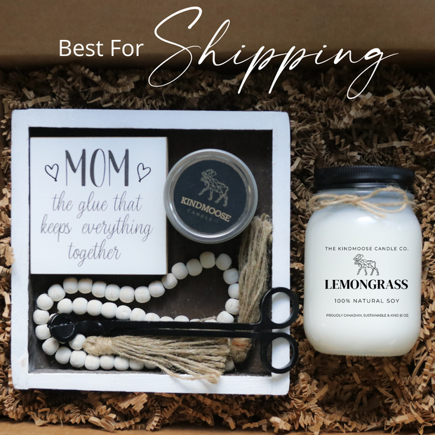  KINDMOOSE CANDLE Co. Inc. Apple Pie / Box (Best For Shipping) Gift Set For Mom