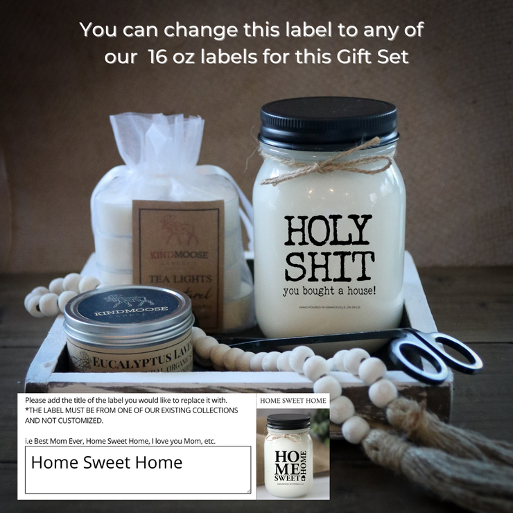 KINDMOOSE CANDLE Co. Inc. Gift Set For -  New Home