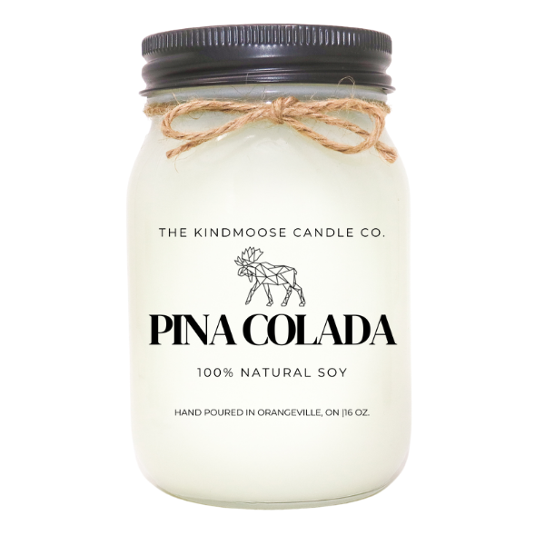 KINDMOOSE CANDLE CO Mason Jar PINA COLADA