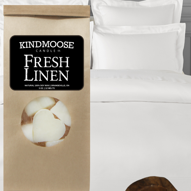 KINDMOOSE CANDLE CO Soy Wax Melts Soy Wax Melts - Fresh Linen Soy Wax Melts.  100% Natural Soy
