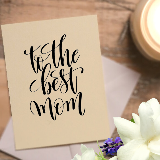 KINDMOOSE CANDLE CO To The Best Mom  - Greeting Card